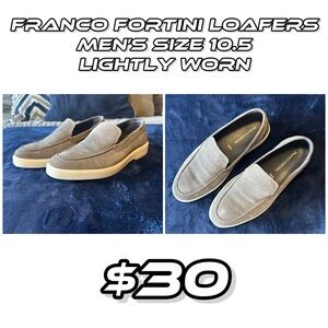 Franco Fortini Men's Loafers - Gray